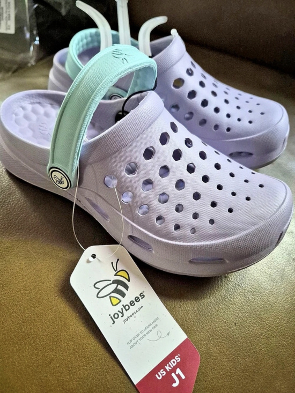 joybees Kids Active Clog Purple & Blue Girls J1